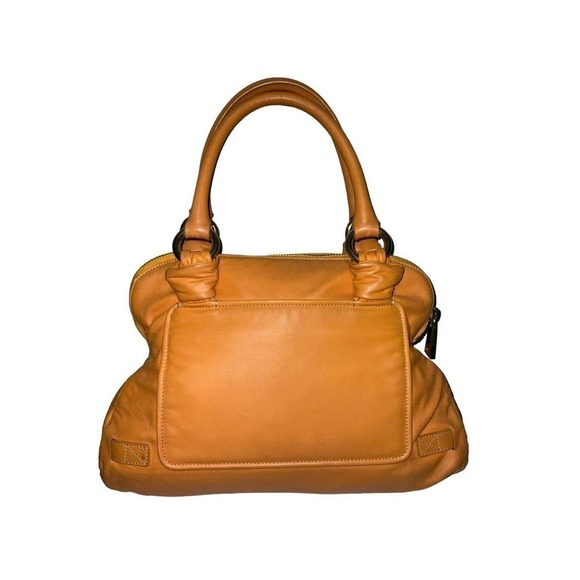 NOTFOR SALE!!!MARC JACOBS 2008 RESORT COLLECTION LEATHER SATCHEL TOTE BAG MANGO - Picture 3 of 16
